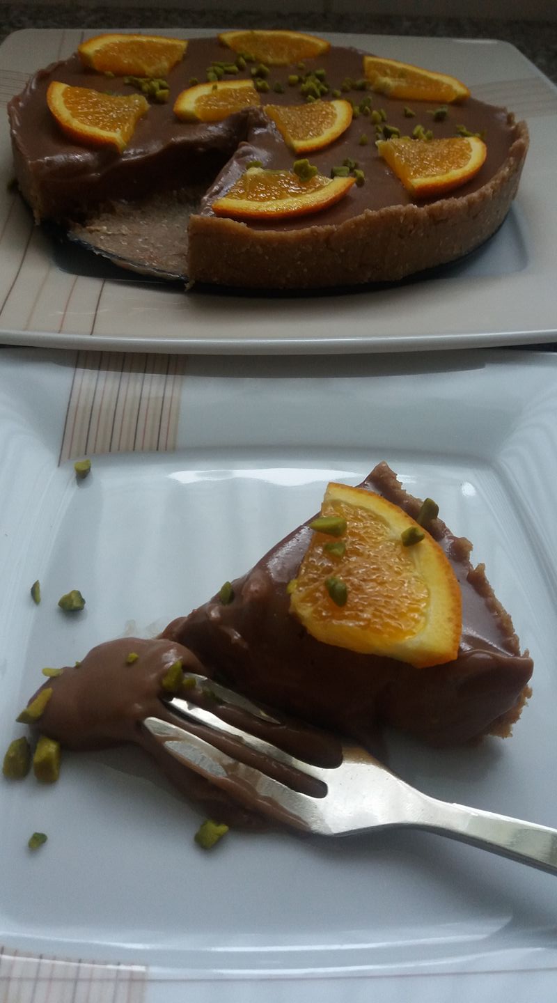 WEGAŃSKA TARTA CZEKOLADOWO – POMARAŃCZOWA