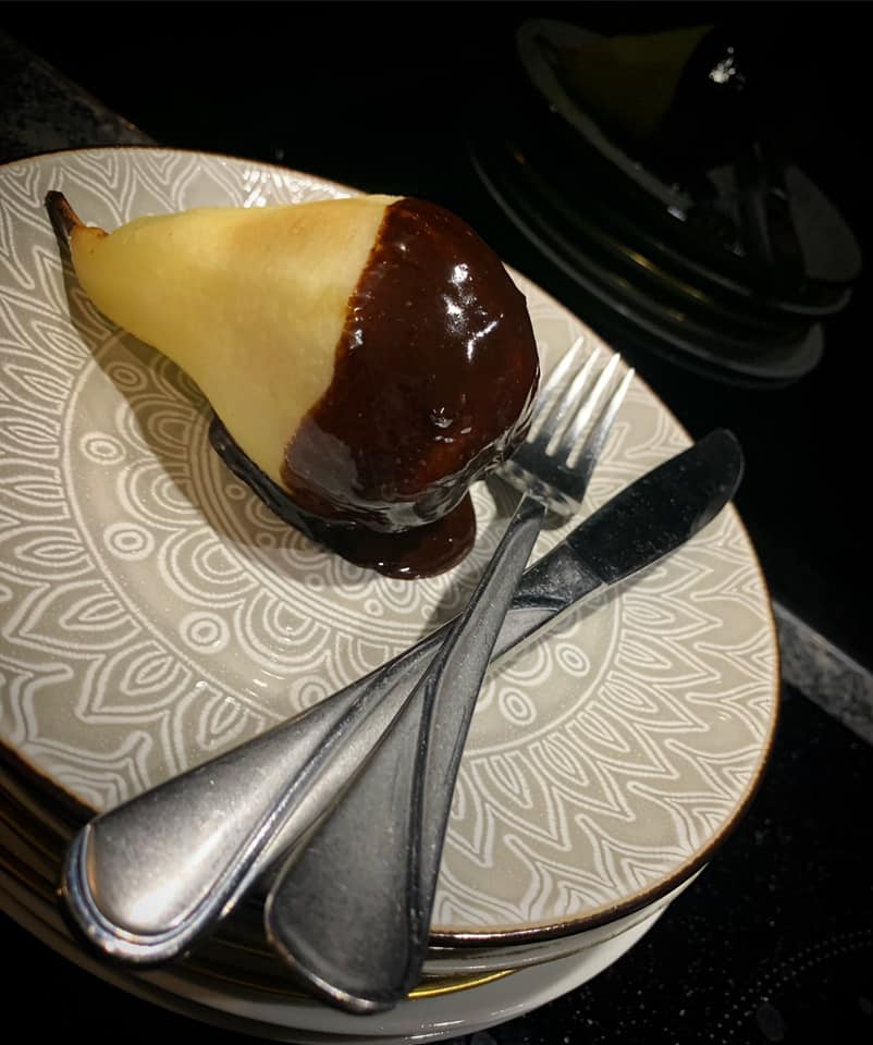 GRUSZKI W POLEWIE CZEKOLADOWEJ