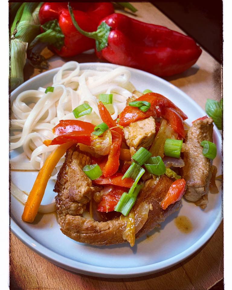 wieprzowina z warzywami