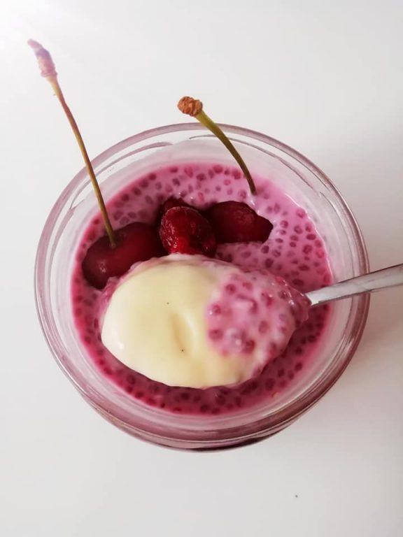 Pudding buraczany chia