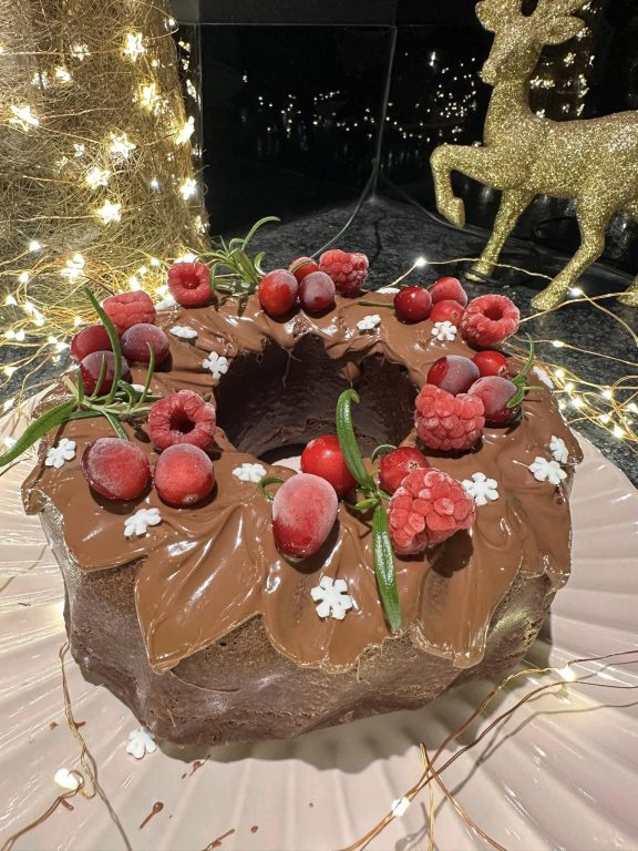 czekoladowe ciasto gotowane na parze