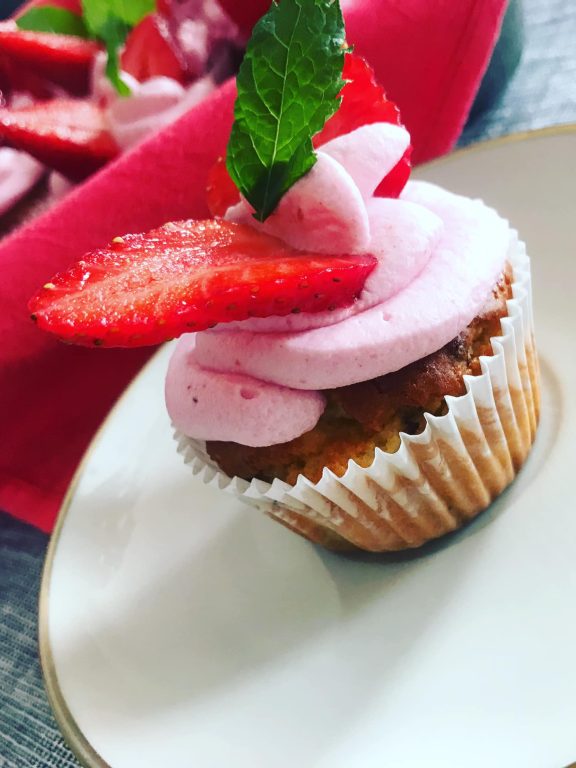 Muffinki z kremem z mascarpone