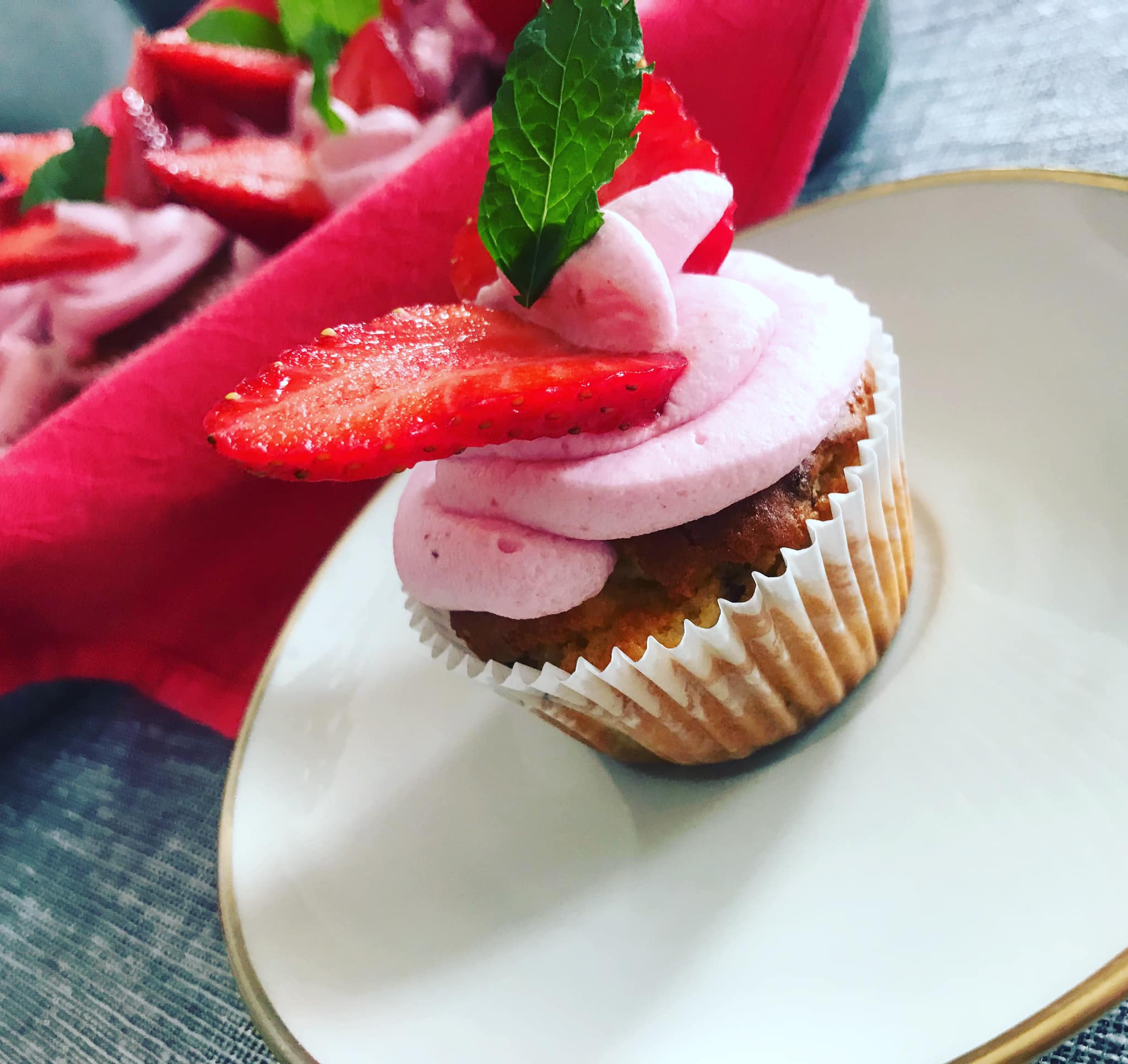 Muffinki z kremem z mascarpone